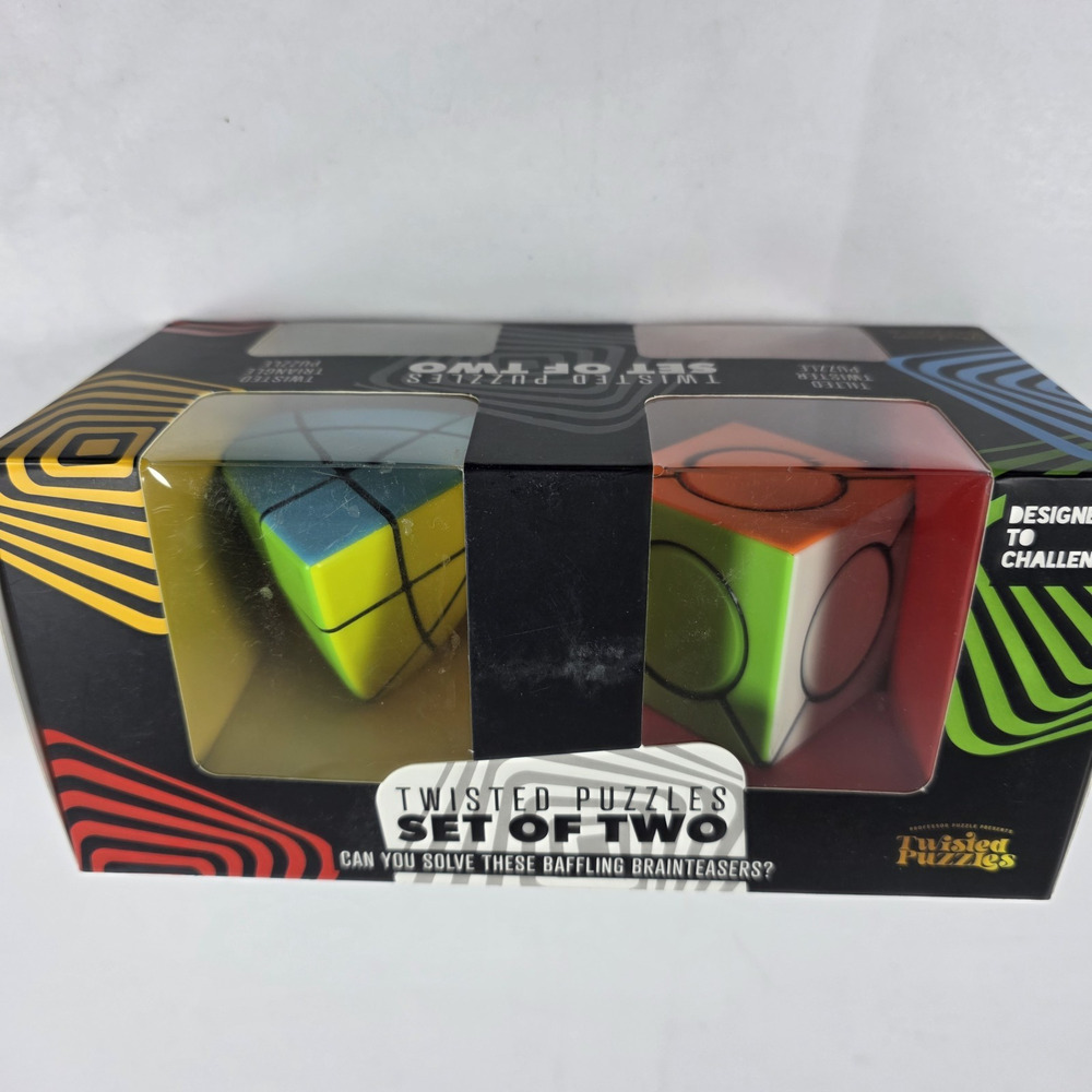 Professor Puzzle Cube Puzzles Twisted Challenge Puzzles Set of 2 Colors